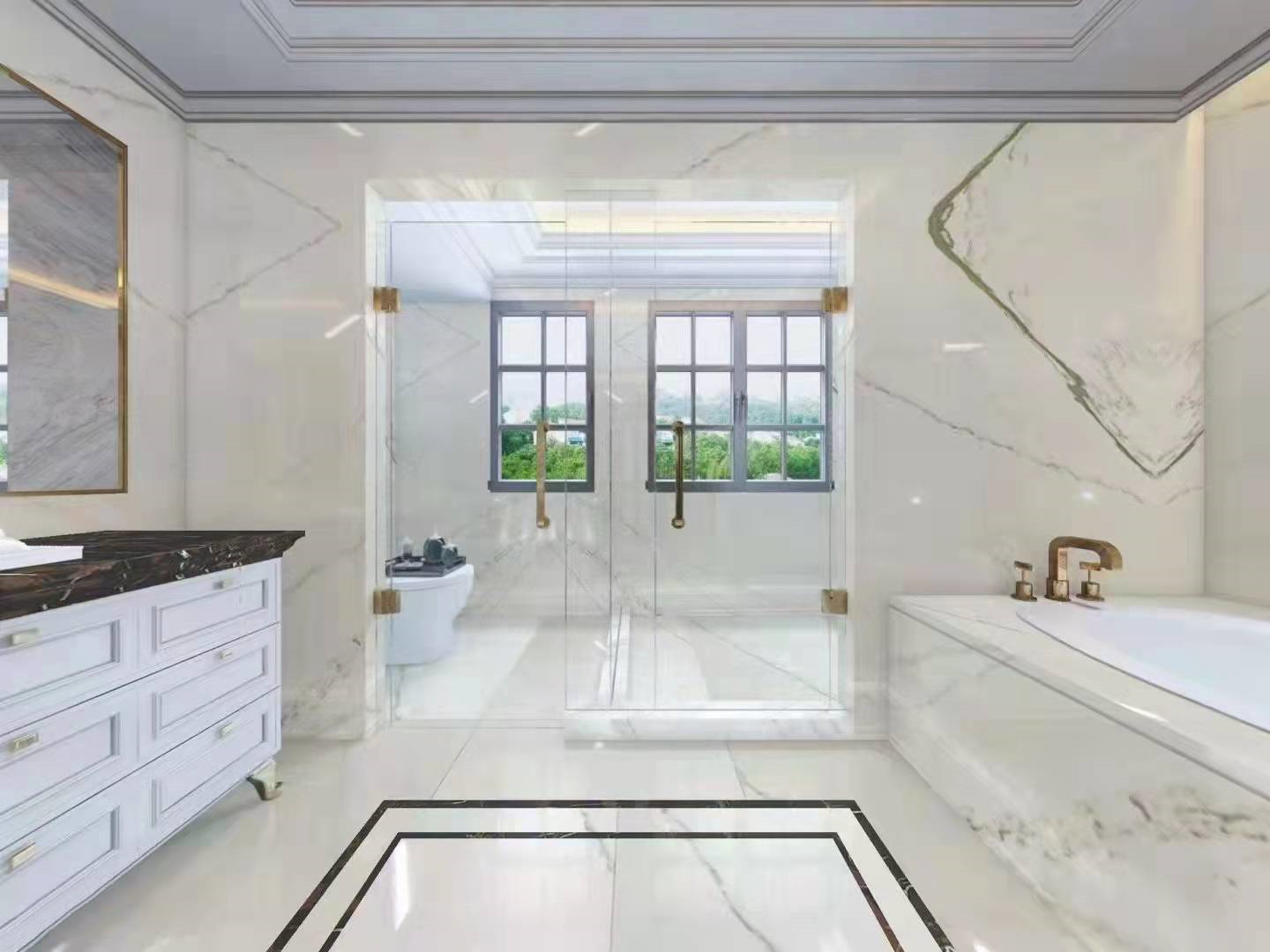 Стіни та підлога з мармуру CALACATA ORIENTAL #2