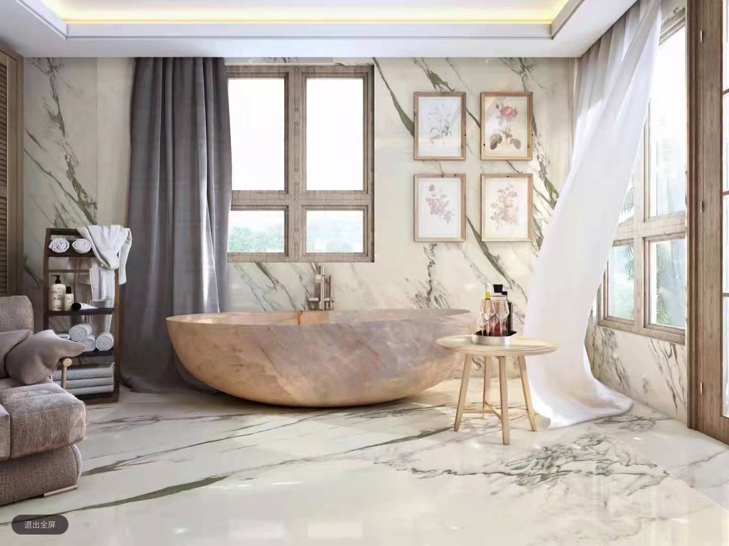 Стіни та підлога з мармуру CALACATA ORIENTAL #3