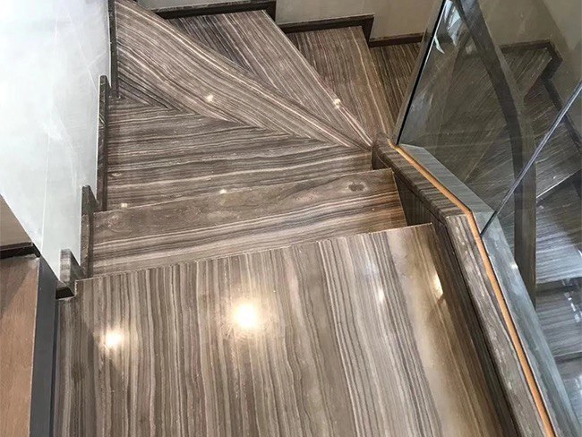 Стінові панелі та підлога з мармуру COFFE WOOD #5