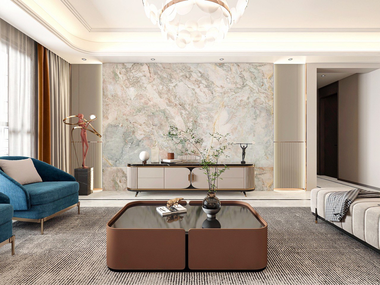 Мармур FOUR SEASONS в інтер'єрі  #2