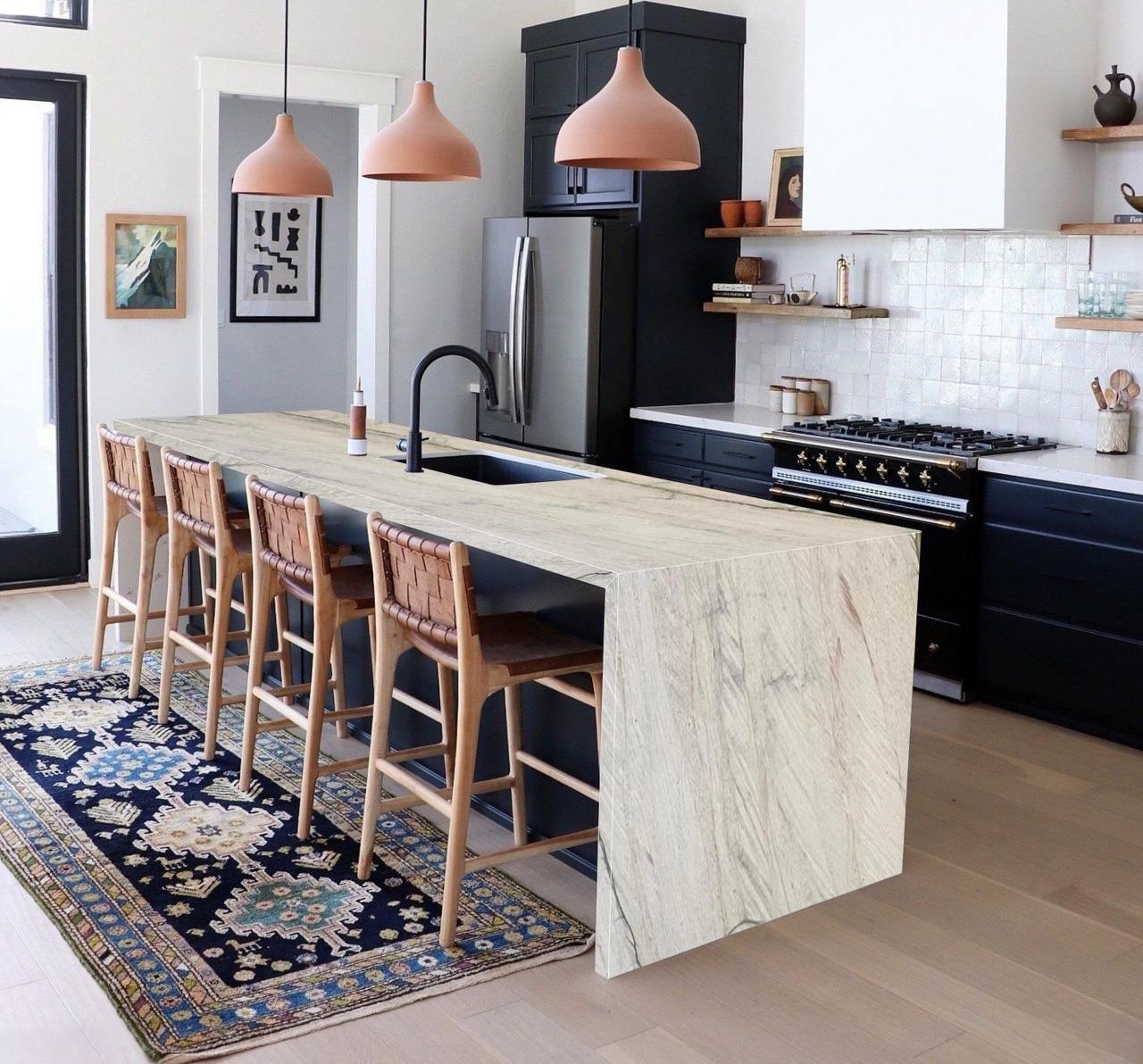 Кварцит KALAHARI BLUE в інтер'єрі #3