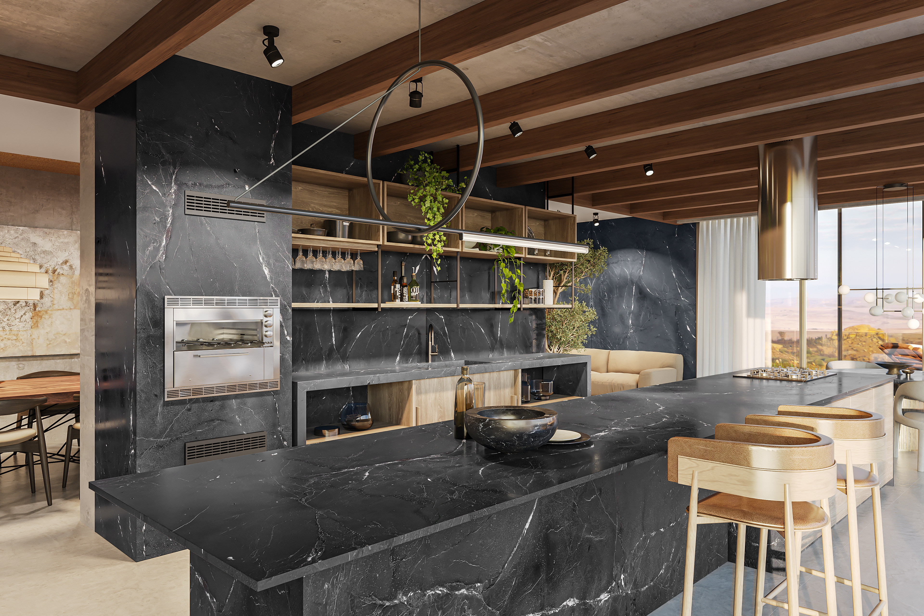 Кварцит NEGRESCO в інтер'єрі  #2