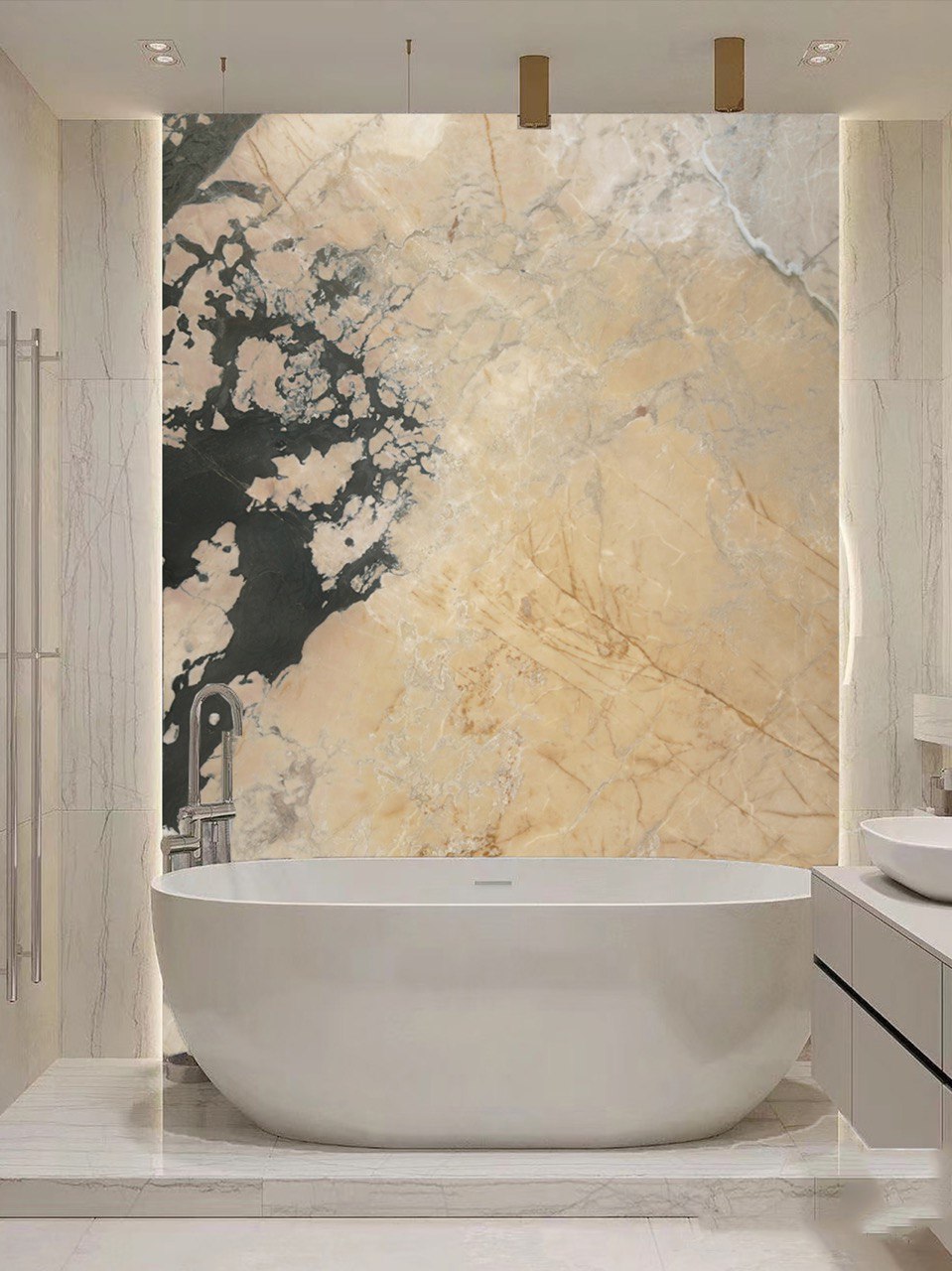 Мармур PESCA VENATA в інтер'єрі #3