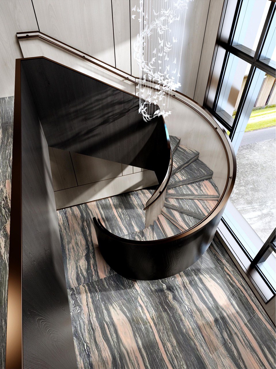 Мармур PINK WAVE в інтер'єрі #2