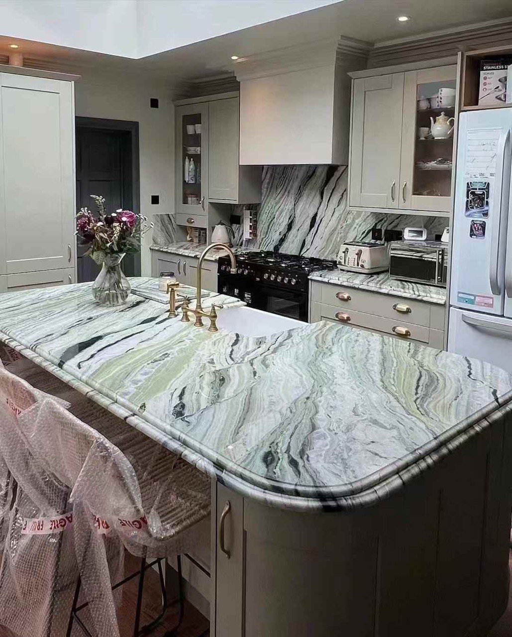 Мармур RAGGIO VERDE в інтер'єрі  #4